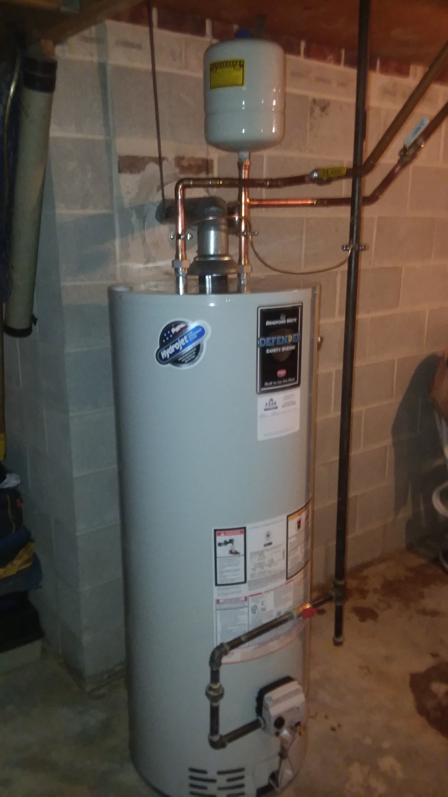 Water heater installation